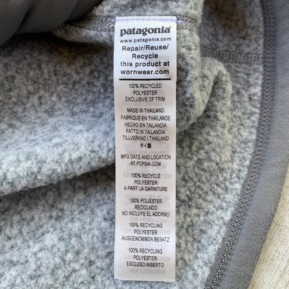 Patagonia Better Sweater Fleece Jacket Men’s Extra Large (XL) Full Zip Stonewash - Picture 3 of 8